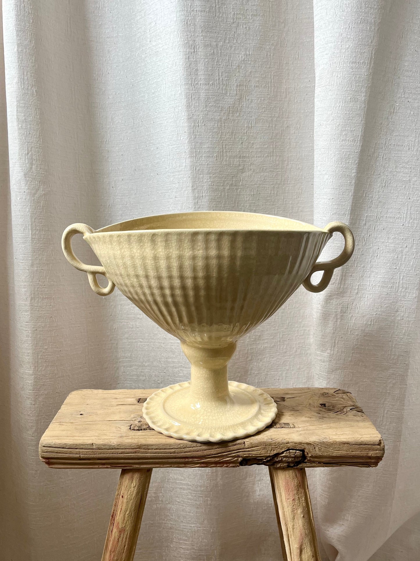 Oval Pedestal Vase