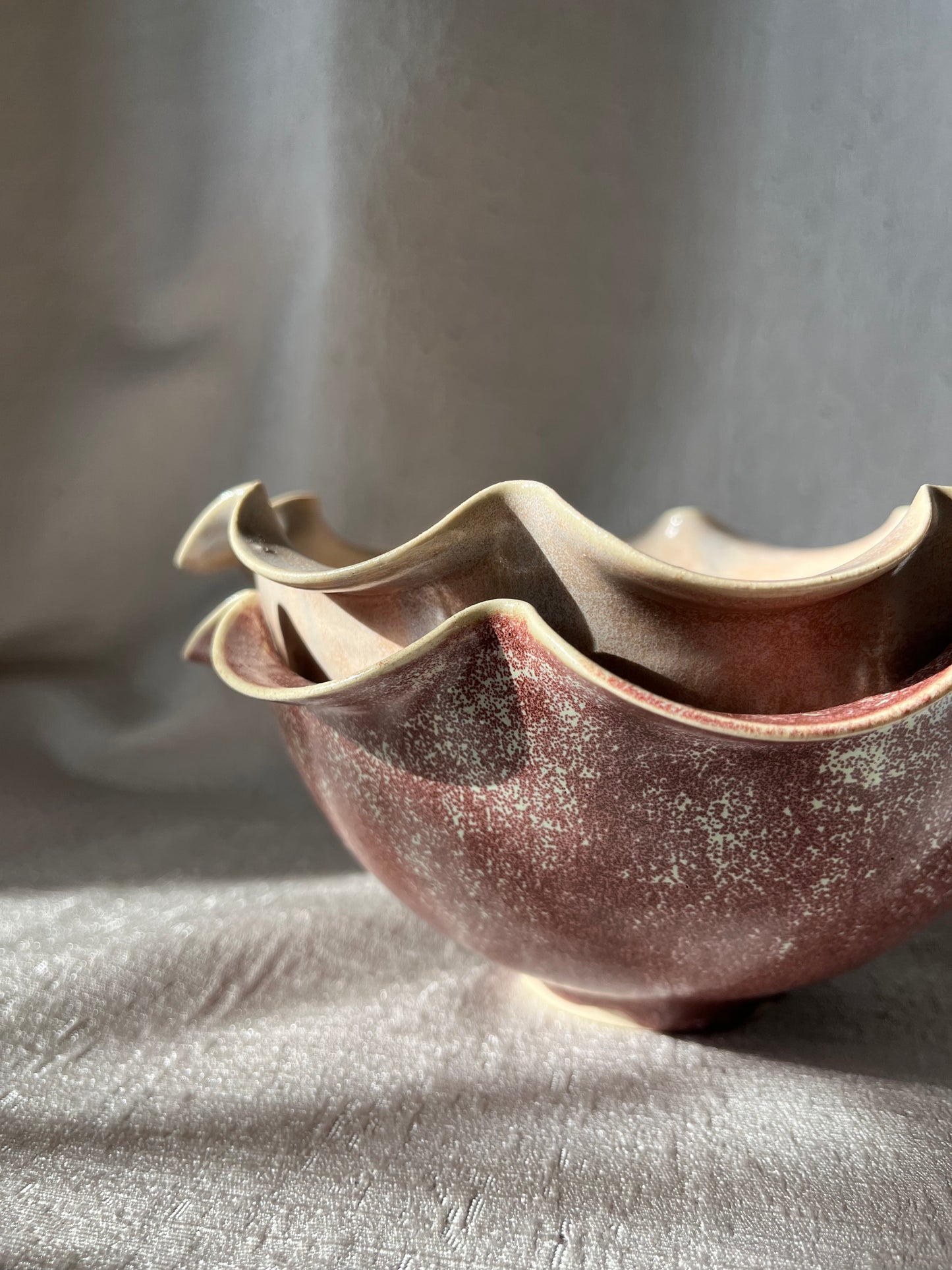 Midi Frilly Bowl - Plum
