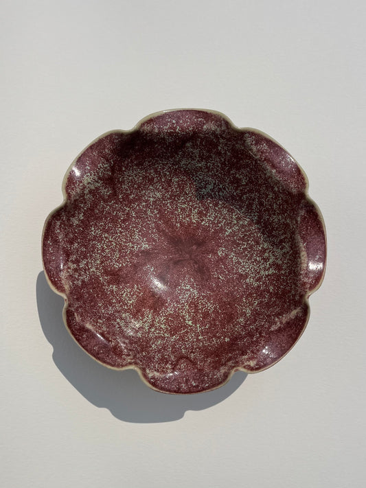 Midi Frilly Bowl - Plum