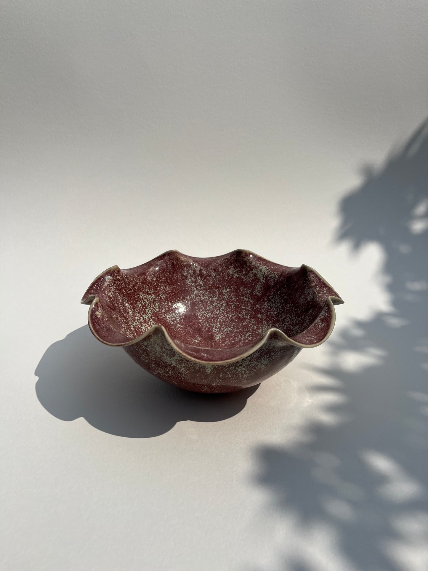 Midi Frilly Bowl - Plum