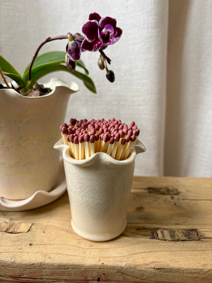 Frilly Matchstick/Miniature Plant Pot