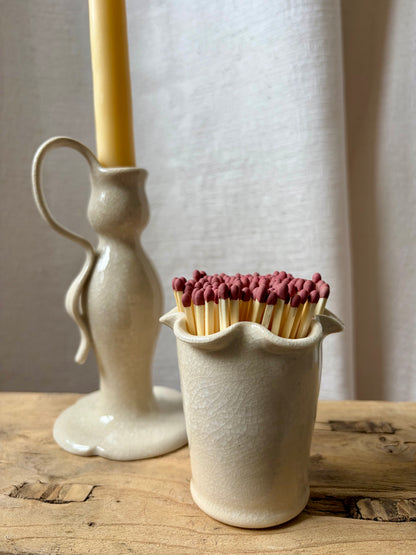 Frilly Matchstick/Miniature Plant Pot
