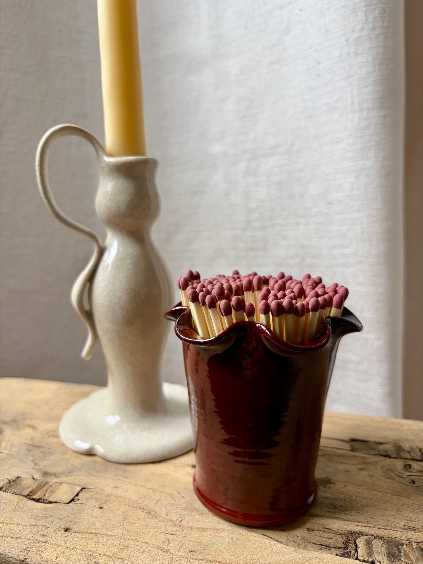 Frilly Matchstick/Miniature Plant Pot