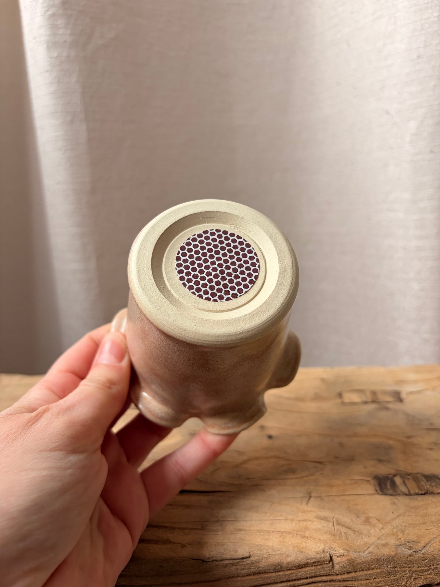 Frilly Matchstick Pot