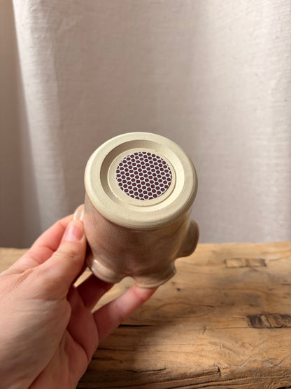 Frilly Matchstick Pot