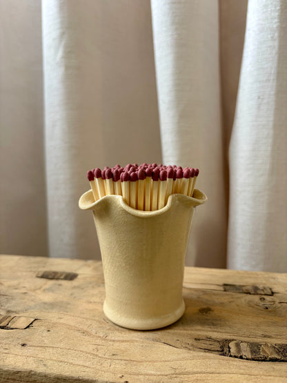 Frilly Matchstick/Miniature Plant Pot