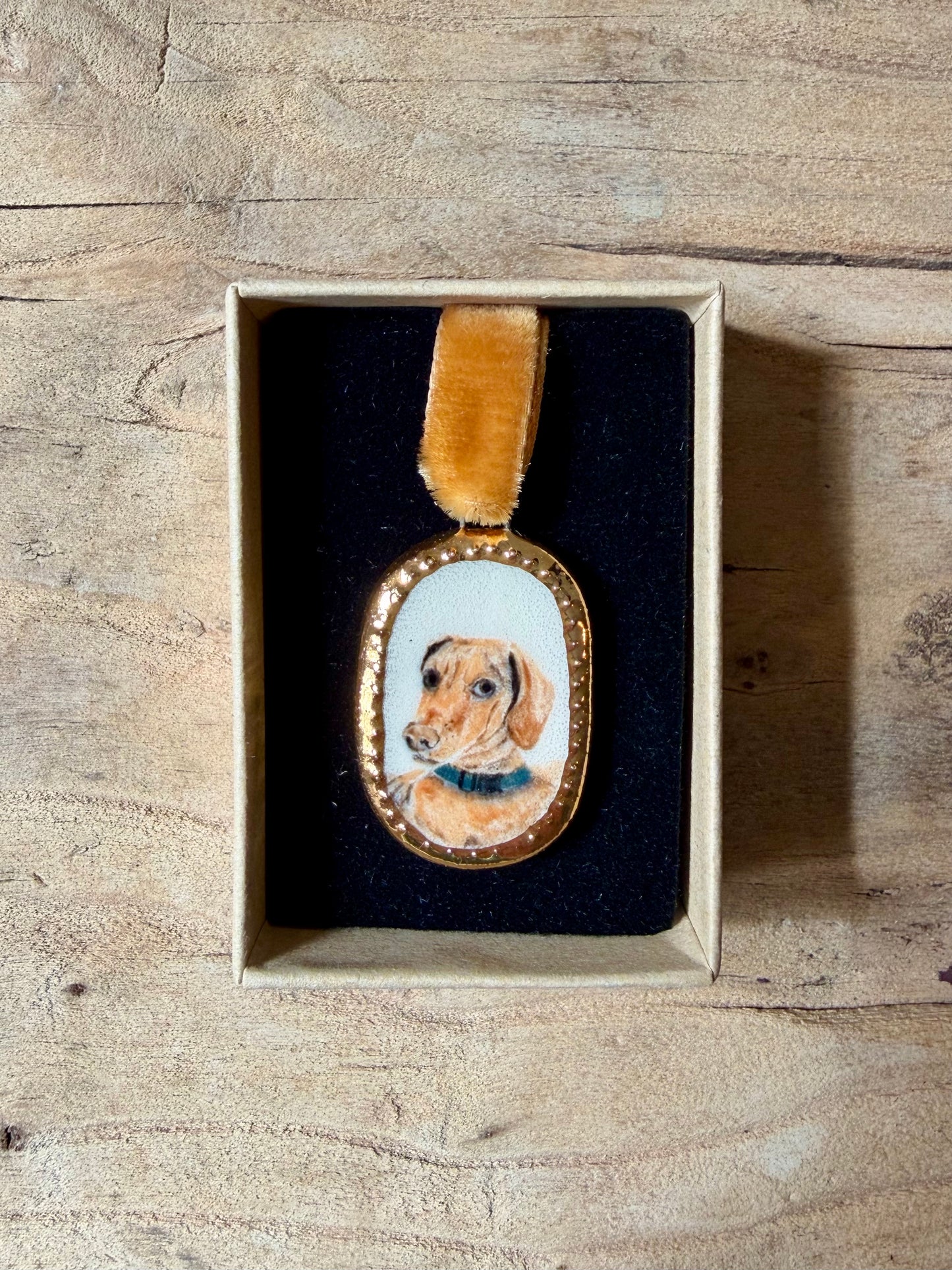 Custom Pet Portrait Miniatures ~ Pendant