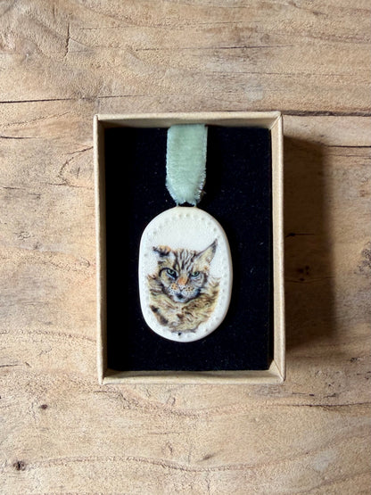 Custom Pet Portrait Miniatures ~ Pendant