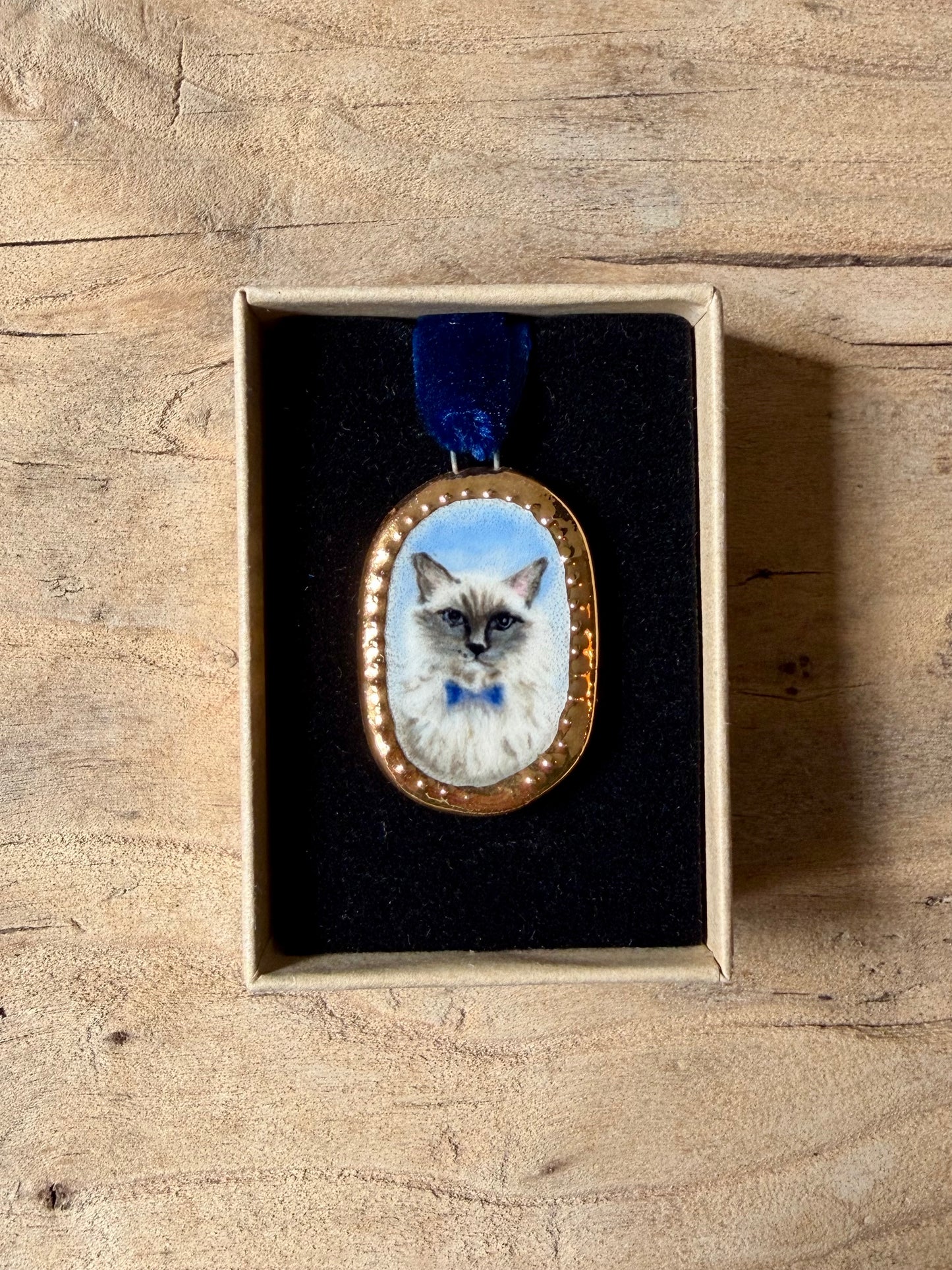 Custom Pet Portrait Miniatures ~ Pendant