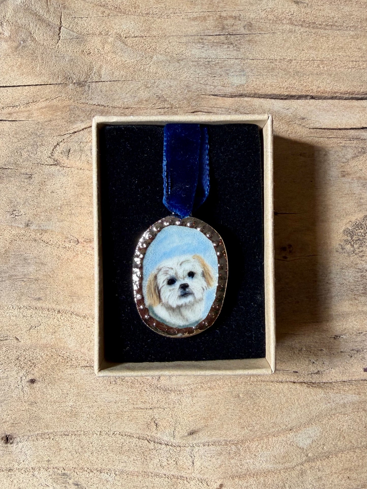 Custom Pet Portrait Miniatures ~ Pendant