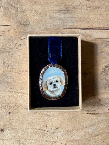 Custom Pet Portrait Miniatures ~ Pendant