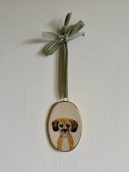 Custom Pet Portrait Miniature ~ Wall Art