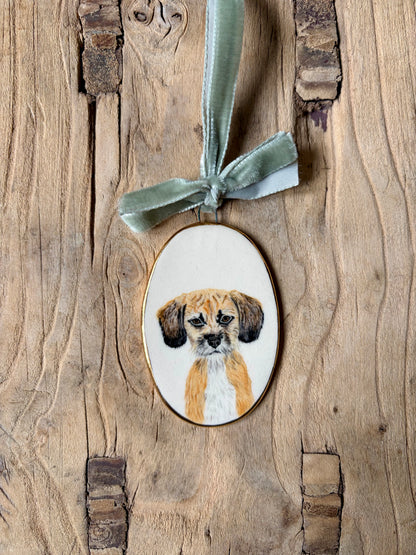 Custom Pet Portrait Miniature ~ Wall Art