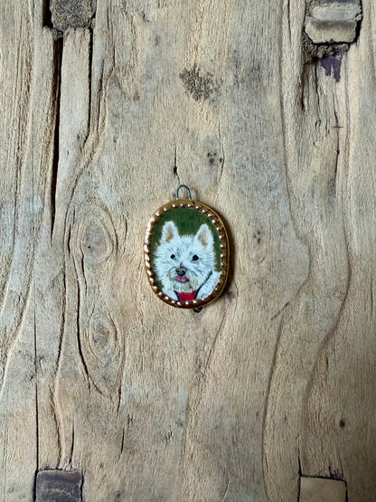 Custom Pet Portrait Miniatures ~ Pendant