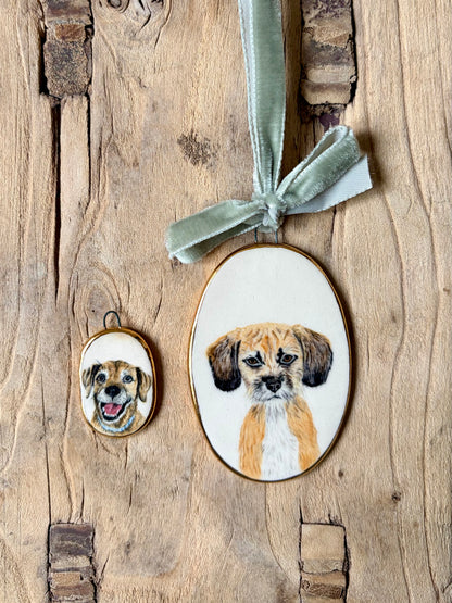 Custom Pet Portrait Miniature ~ Wall Art