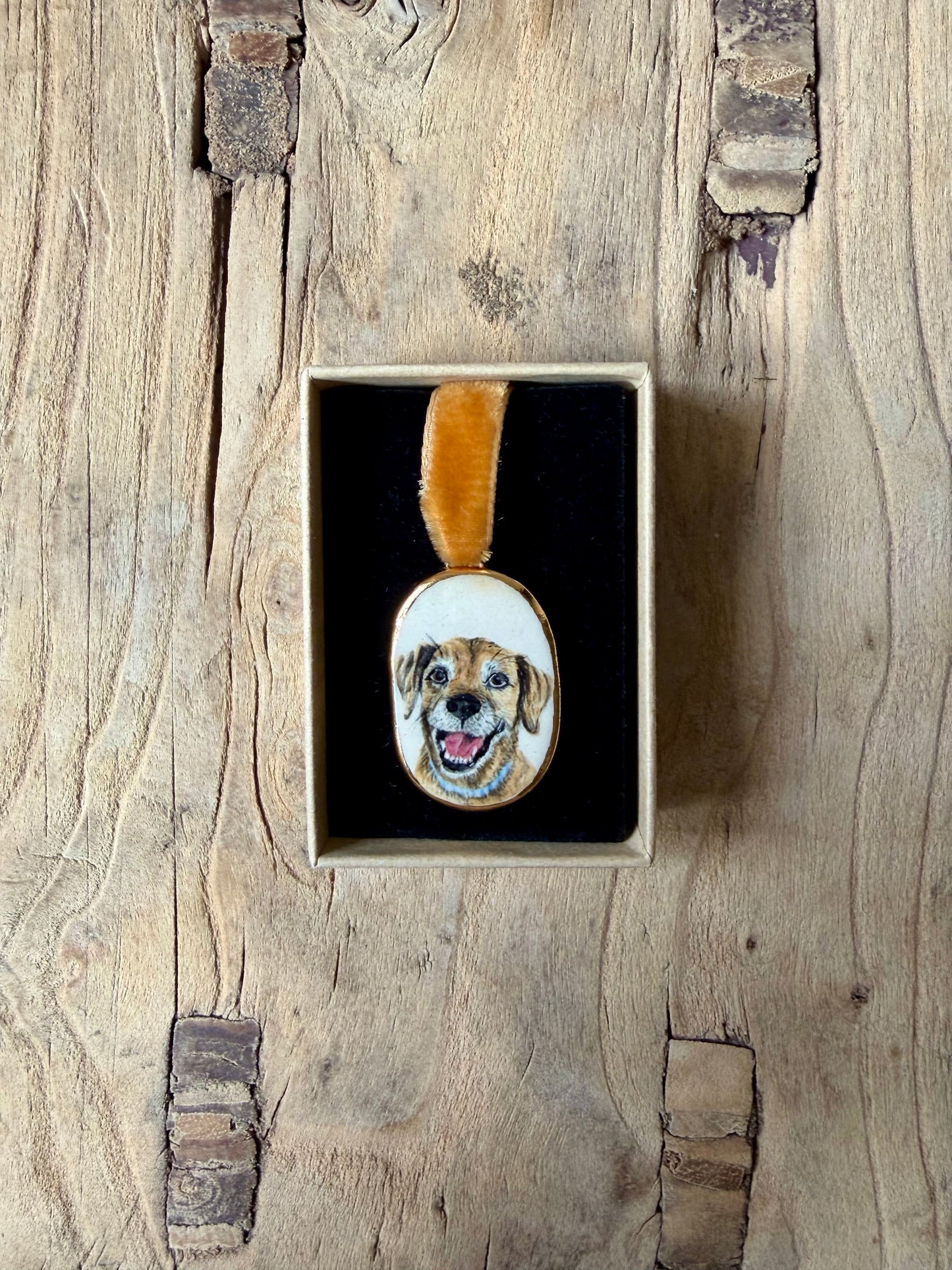 Custom Pet Portrait Miniatures ~ Pendant