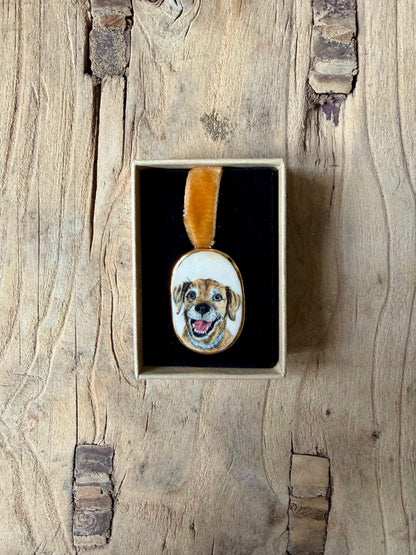 Custom Pet Portrait Miniatures ~ Pendant