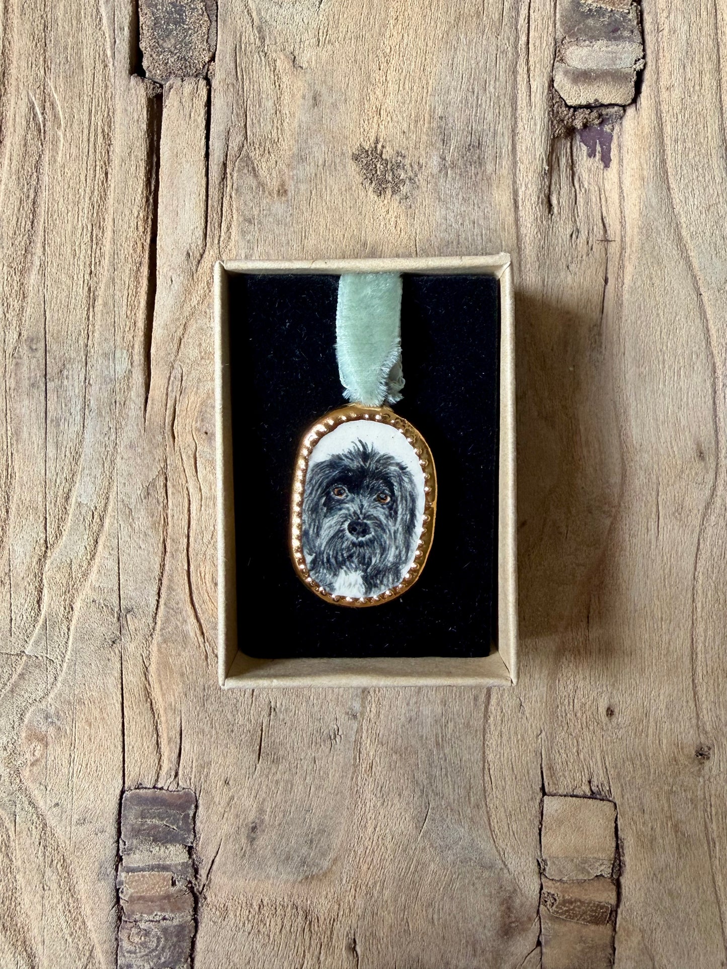 Custom Pet Portrait Miniatures ~ Pendant