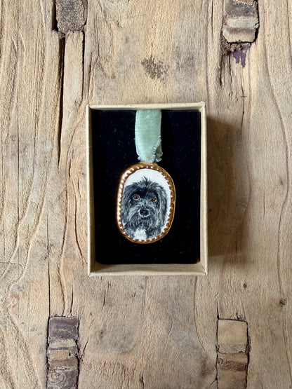 Custom Pet Portrait Miniatures ~ Pendant
