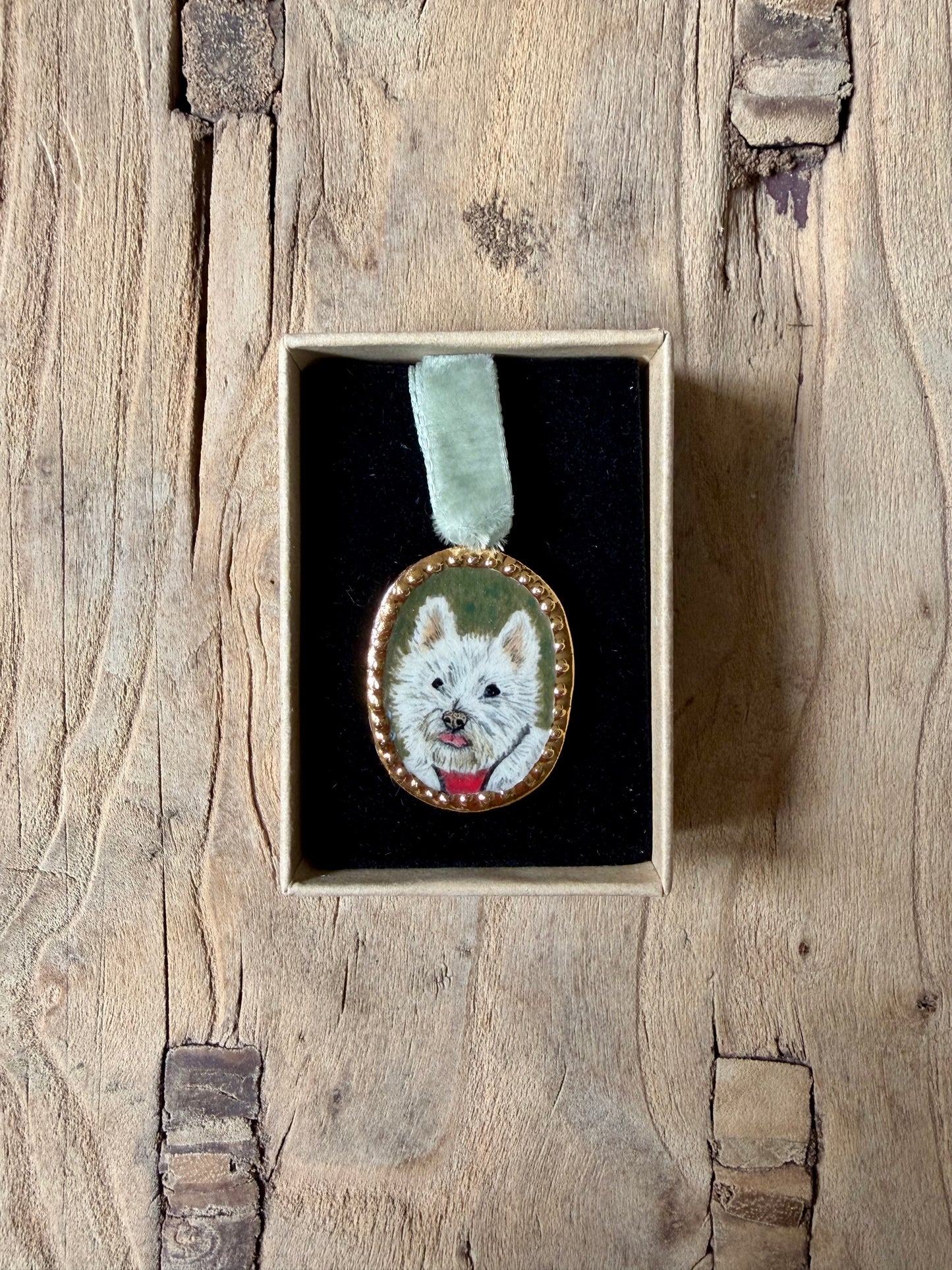 Custom Pet Portrait Miniatures ~ Pendant
