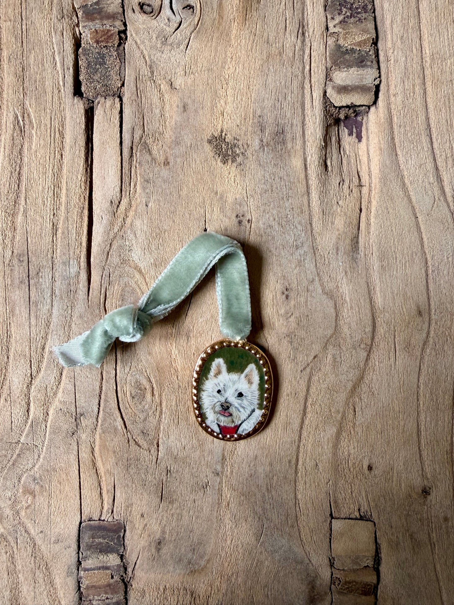 Custom Pet Portrait Miniatures ~ Pendant