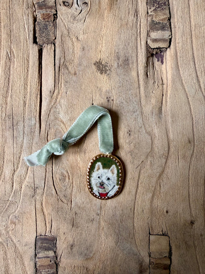 Custom Pet Portrait Miniatures ~ Pendant