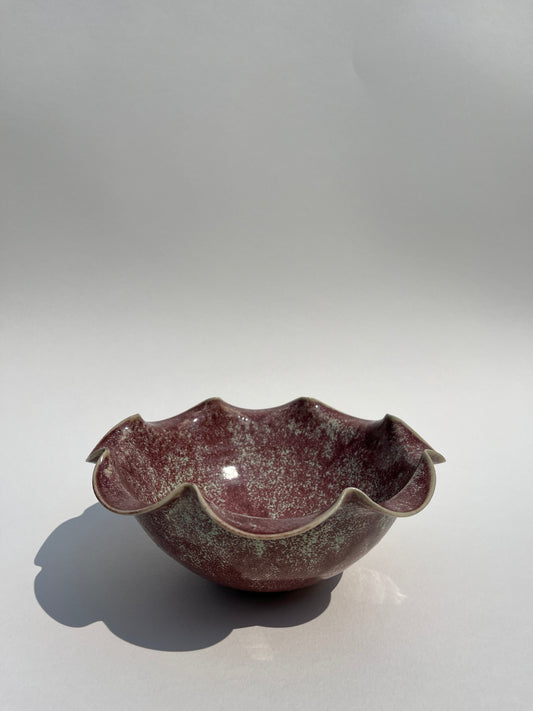 Midi Frilly Bowl - Plum